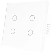 تصویر کلید برق لمسی چهارپل خیلی سریع 