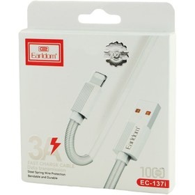 تصویر کابل آیفونی فست شارژ Earldom EC-137i 3A 1m Earldom EC-137i 3A 1m Lightning Cable