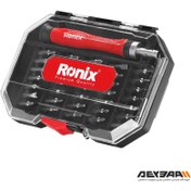 تصویر ست پیچ گوشتی ساعتی جغجغه ای رونیکس مدل RH-2719 ظرفیت ۳۷ عددی 