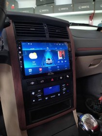 تصویر مانیتور اندروید فابریک پژو 405 و پژو پارس داشبورد جدید همراه قاب و سوکت Android fabric monitor Peugeot 405 and new Peugeot Pars dashboard