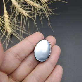 تصویر نگین حدید صینی اصل معدنی (یا ابا عبد الله حسین) کد 7220 