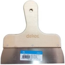 تصویر لیسه دسته چوبی برند دکور کد 045 طول 20 سانتی متر Dekor Curved Handle Spatula Code 045 