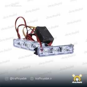 تصویر چراغ پلیسی خودرو ۳ لنزه بسته ۲ عددی 