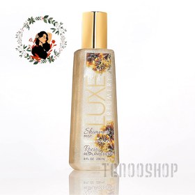 تصویر بادی اسپلش اکلیلی برند لوکس رایحه گل ارکیده شیرین Luxe Sweet Orchid Shimmer Body Mist