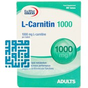 تصویر قرص ال كارنیتین 1000 میلی گرم 60 عدد یوروویتال Eurhovital LCarnitin 1000 mg 60 Tablets