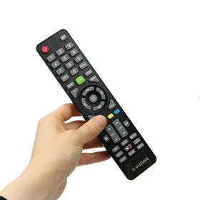 تصویر کنترل تلویزیون ایکس ویژن X.Vision دکمه سبز X.Vision TV Remote Control