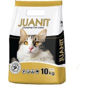 تصویر خاک گربه ژوانیت مدل گلدن وزن 10 کیلوگرم Juanit Cat Litter Golden Model 10kg