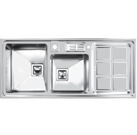 تصویر سینک ظرفشویی توکار 318 اخوان لگن راست Akhavan sink model 318