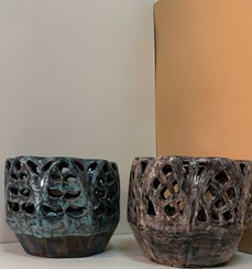 تصویر چراغ سفالی بدون پایه 