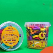 تصویر حروف الفبا فارسی مغناطیسی سطلی الکا تویز 