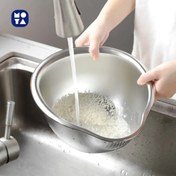 تصویر آبکش و لگن دو کاره یونیک لایف 