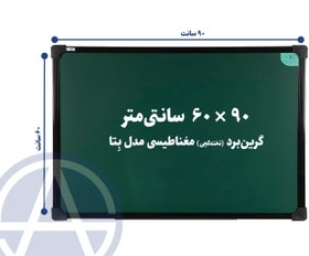 تصویر تخته گچی مغناطیسی آسابرد مدل بتا سایز ۹۰ × ۶۰ 