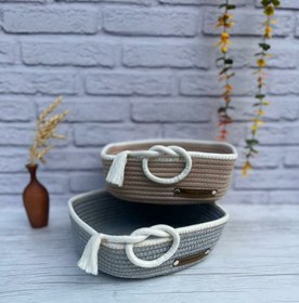 تصویر سبد قیطانی مدل مربع 