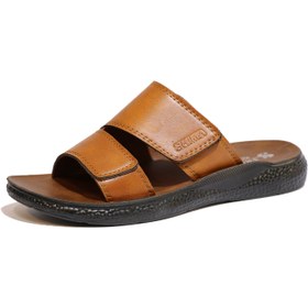 تصویر دمپایی صندل طبی مردانه شیما مدل کیهان عسلی دزلی کد 117091501 