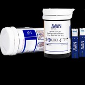 تصویر نوار تست قند خون اوان Avan بسته 25 عددی 