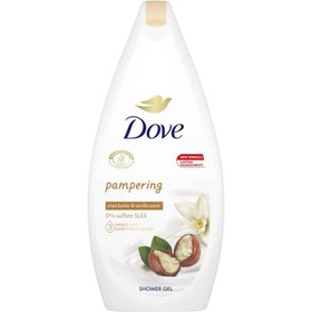 تصویر شامپو بدن داو حاوی شی باتر با رایحه وانیل <br> BODY WASH DOVE SHEA BUTTER AND VANILLA SCENT 