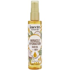 تصویر روغن آبرسان مو انگلیسی اینکتو Inecto Miracle Hydration Coconut Oil حاوی روغن نارگیل 100 میل 