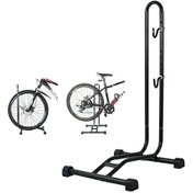 تصویر پایه زمینی (استند) دوکاره نگهدارنده دوچرخه 