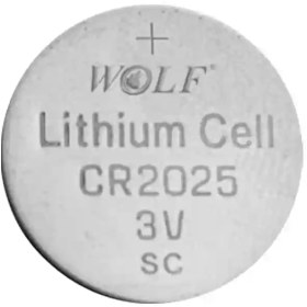 تصویر باتری سکه ای ولف کد CR 2025 