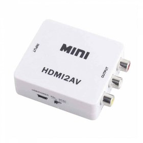 تصویر تبدیل AV به HDMI ا RCA to HDMI Video Converter Adapter RCA to HDMI Video Converter Adapter