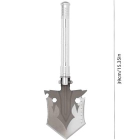 تصویر بیل تاشو چند کاره کمپینگ TMB Manganese Steel Multifunctional Engineering Shovel