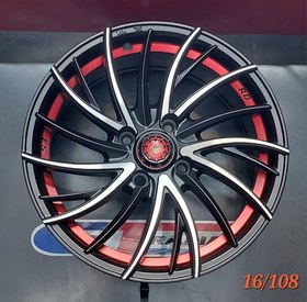 تصویر رینگ اسپرت سایز ۱۶ (۱۰۸×۴) رختراش مشکی Sport wheel size 16" (4×108) MB