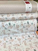 تصویر پارچه ملحفه عروسکی ترک طرح خرگوش سفید 