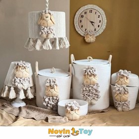 تصویر ست کامل اتاق کودک مکرومه طرح ببعی 