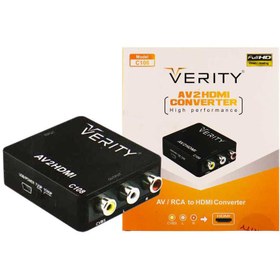 تصویر تبدیل AV به HDMI وریتی مدل C108 Verity C108 AV RCA to HDMI converter