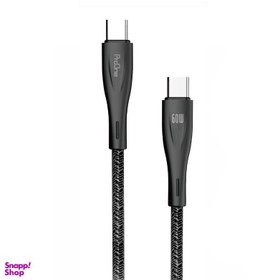 تصویر کابل تبدیل USB-C به USB-C پرووان مدل 60W-PCC112 طول 1 متر 