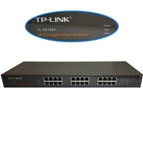 تصویر سوئیچ گیگابایت 24 پورت TPLINK SG1024 سریال 448 