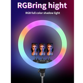 تصویر رینگ لایت RGB مدل MJ18 Ring Light MJ18