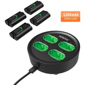 تصویر پایه شارژ باتری دسته بازی Dobe TYX-0645 Xbox Series X/S Dobe TYX-0645 Xbox Series X/S Battery Charger