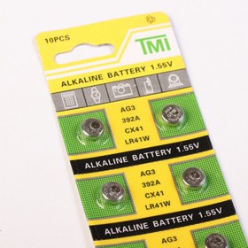 تصویر باتری ساعتی سایز AG3 LR41W 392A AG3 BATTERY