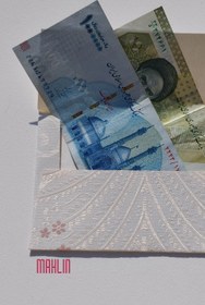 تصویر پاکت پول کاغذ دیواری طرح برجسته بسته ۲۰ عددی 