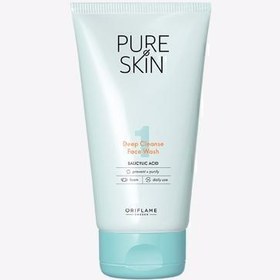 تصویر ژل شستشو صورت پیور اسکین(فیس واش پیور اسکین )شوینده صورت پاک کننده عمقی پیوراسکین اوریفلیم ا Pure Skin purifying Face Wash Pure Skin purifying Face Wash