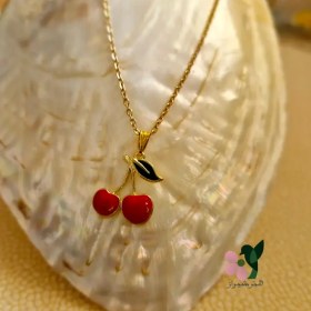 تصویر گردنبند گیلاسی فانتزی 