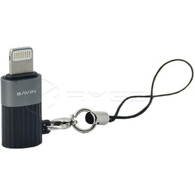 تصویر مبدل باوین type-c به Micro USB مدل OTG-02 OTG Converter Bavin type-c To Micro USB Model OTG-02