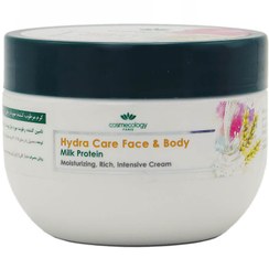 تصویر کاسمکولوژي کرم مرطوب کننده صورت وبدن پروتئين شير COSMECOLOGY HYDRA CARE FACE & BODY MILK PROTEIN