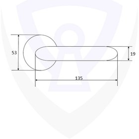 تصویر دستگیره استیل 304 کد UPD 4 یونیکس‌پارت UNIXPART 