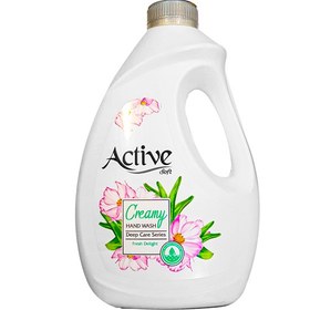 تصویر مایع دستشویی کرمی سبز اکتیو حجم 2000 گرم Active Cream Washing Liquid Green 2000 gr