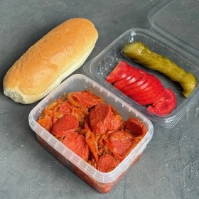 تصویر سوسیس بندری گوشت 