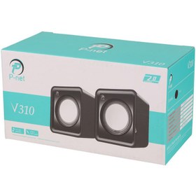 تصویر اسپیکر دو تکه P-net V310 P-net V310 Desktop Speaker