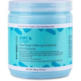 تصویر نرم کننده مو کودک آنت جکیز Aunt Jackie's kids Soft and Sassy Super Duper Softening Conditioner 426g 