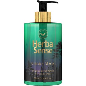 تصویر مایع دستشویی500میل آبرسان و معطر ادکلانی مدل Aurora Magic آردن هرباسنس رایحه (خنک و شیرین) 