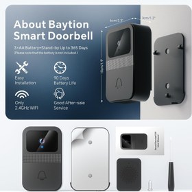 تصویر زنگ در هوشمند دارای وایفای و دوربین قابلیت نصب روی اندروید و آیفون 