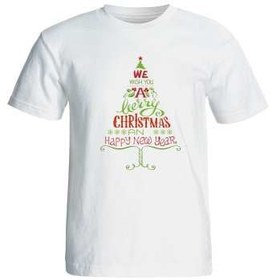 تصویر تی شرت آستین کوتاه مردانه طرح کریسمس کد 2109 