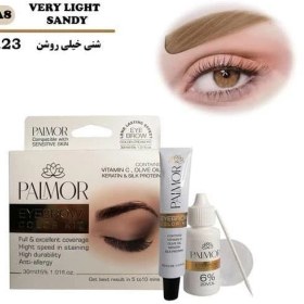 تصویر کیت رنگ ابروی پالمور 30 میل رنگ شنی خیلی روشن شماره p9.23 