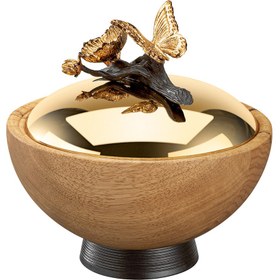 تصویر قندان چوبی گلد کیش 