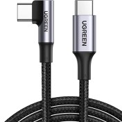تصویر کابل تایپ سی به تایپ سی 100 واتی 1 متری یوگرین ugreen US334 70643 شارژر سریع و انتقال داده 